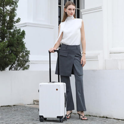 20 Inch Carry on Luggage,Airline Approved 22x14x9 Hard Shell Carry on Suitcase with 360° Spinner Wheels,TSA Lock and Lightweight Hardside Carry-on Luggage for Travel (Silvery, 20 Inch)