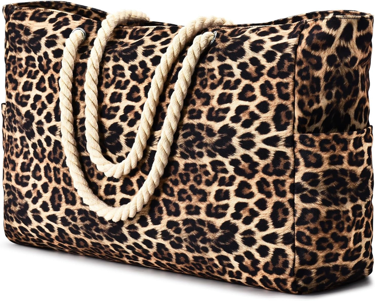 Becokan Beach Bags for Women Large Waterproof Beach Tote Bag Zipper Beach Bags Waterproof Sandproof Swim Pool Bag Large Tote