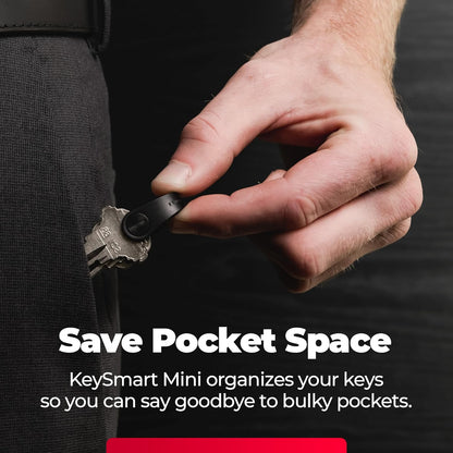 KeySmart Keychain Key Holder - Compact Key Organizer for Key Chain, EDC Key Chains, Key Ring Keychains