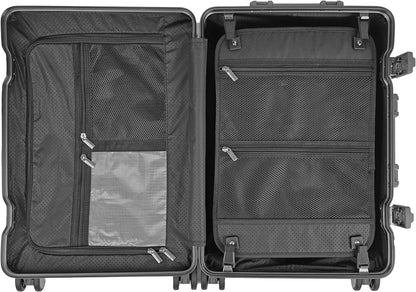 All Aluminum Luggage Suitcase 3 Sizes (20",26",29") TSA Lock Carry On Silver (20" Carry On)