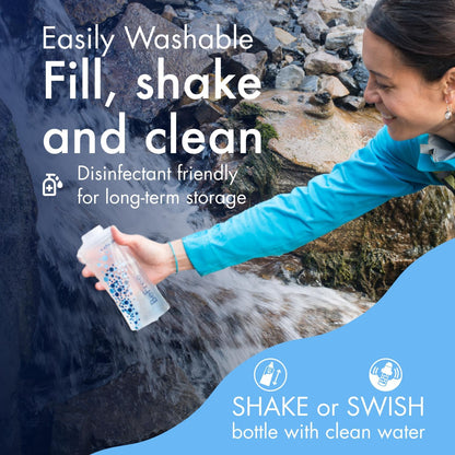 Katadyn BeFree 1.0L Ultralight Collapsible Water Filter Bottle for Hiking, Camping, Backpacking