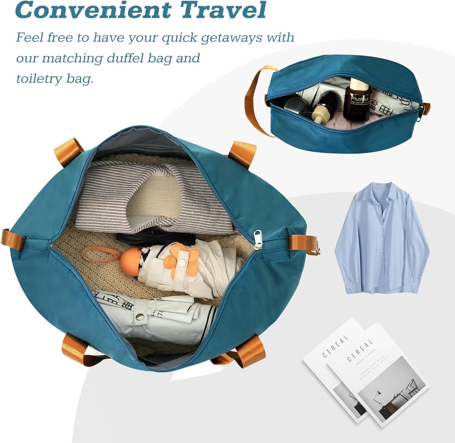 Merax Suitcase Set 24 inches Expandable Luggage with TSA Lock Spinner Wheels Hardshell Lightweight Vintage Luggage with Travel Bag,Blue