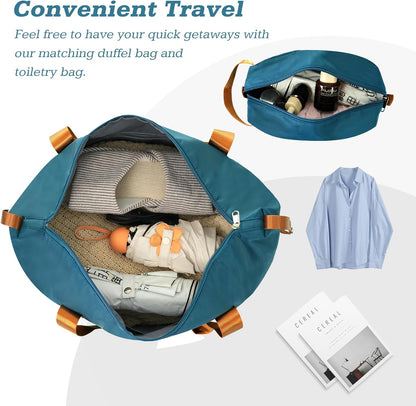 Merax Suitcase Set 28 inches Expandable Luggage with TSA Lock Spinner Wheels Hardshell Lightweight Vintage Luggage with Travel Bag,Blue