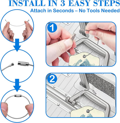 Snow Mountain Lake Forest Luggage Tags for Suitcases Leather Travel Tags for Luggage ID Label with Privacy Cover and Stainless Steel Loop for Men Women Suitcase Backpack, Set of 2