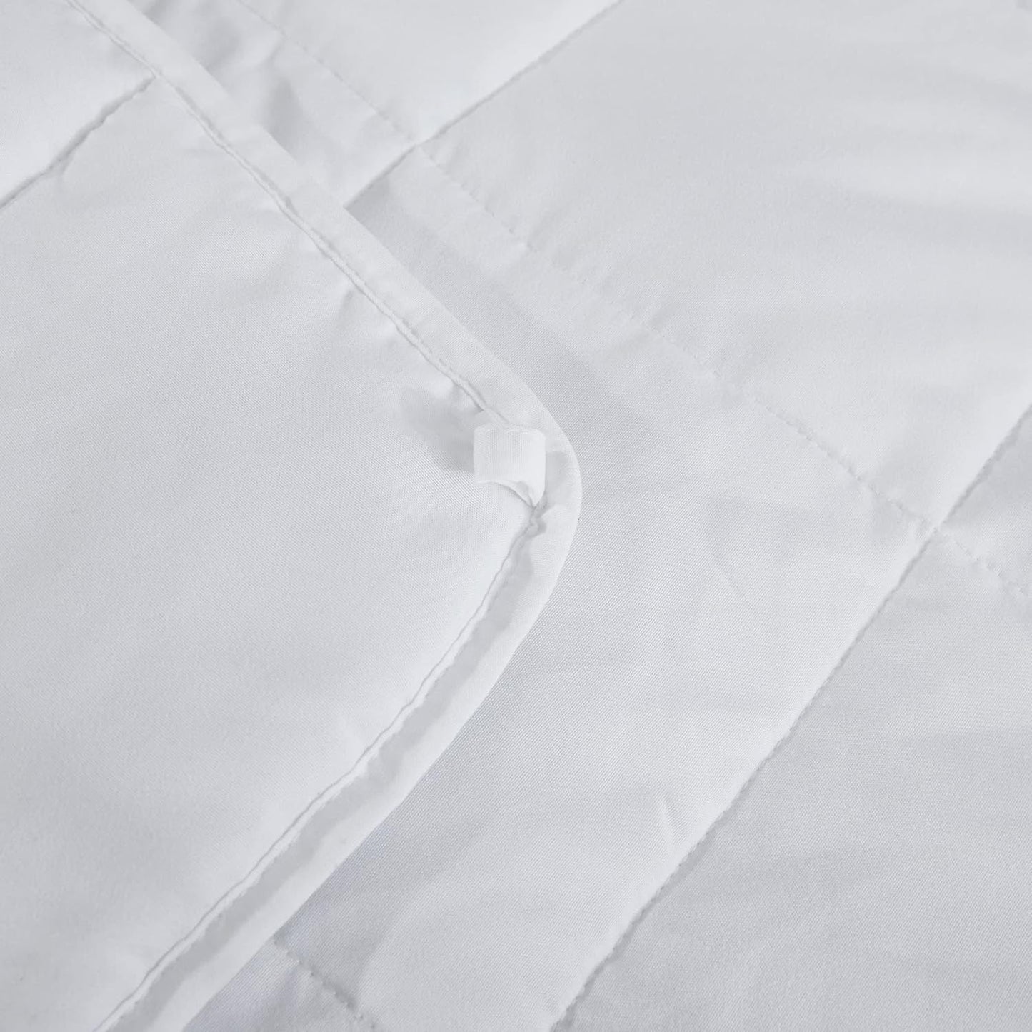 L'AGRATY Weighted Blanket - 60"x80" 15lbs Cooling Breathable Heavy Blanket Microfiber Material with Glass Beads for Adult All-Season Summer Fall Winter Soft Thick Comfort