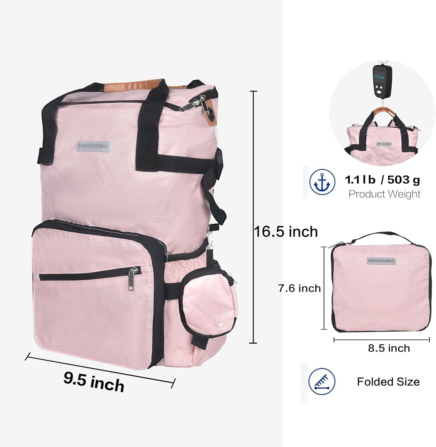 35L Foldable Waterproof Backpack For Outdoor Sports Travel Inside Wet Clothes Compartment Packable For Multiple