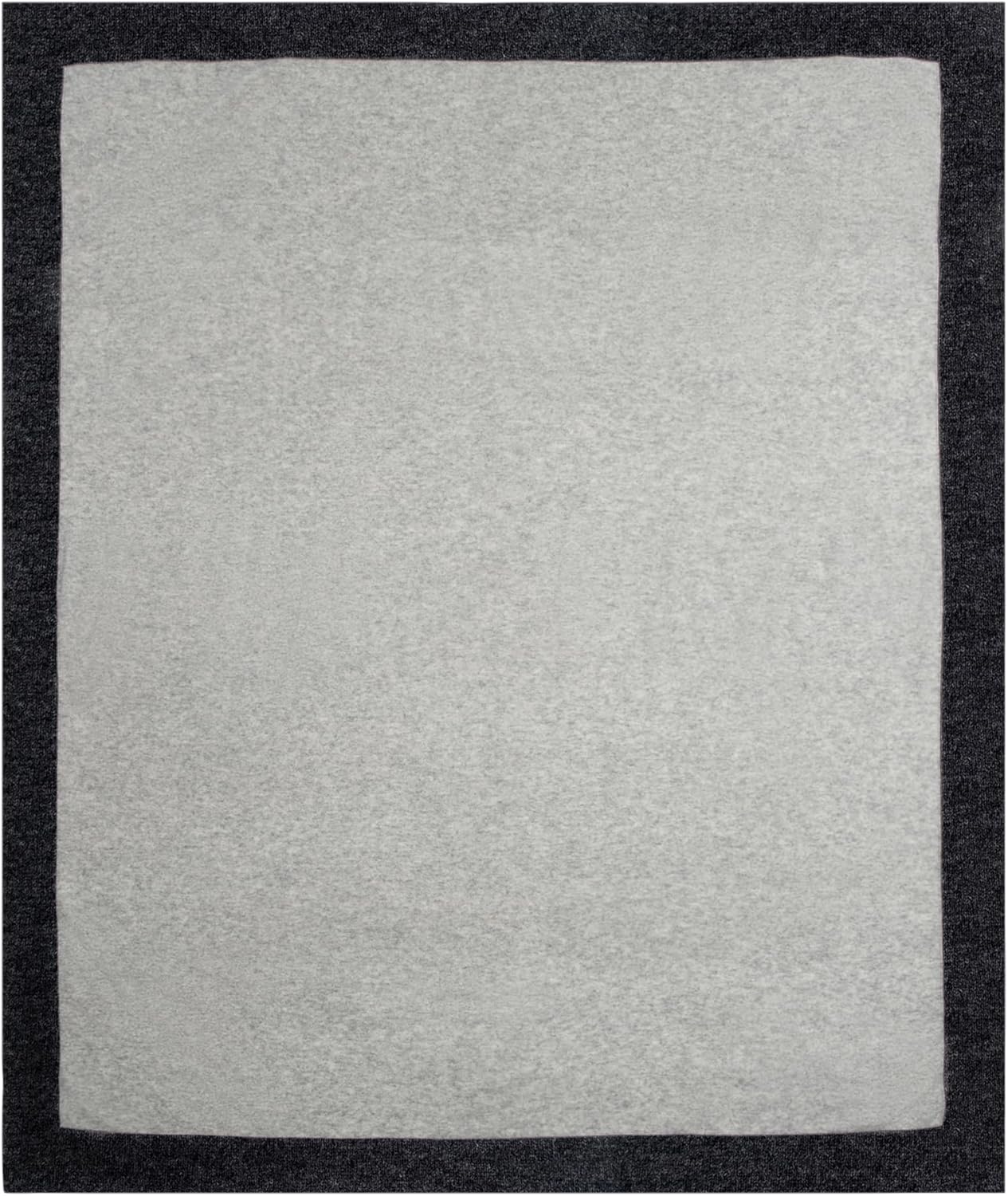 Jet&Bo Luxurious Cashmere Merino Blend Travel Blanket, Airplane-Ready in Packable Pouch, Soft, Lightweight and Breathable (Gray and Charcoal)