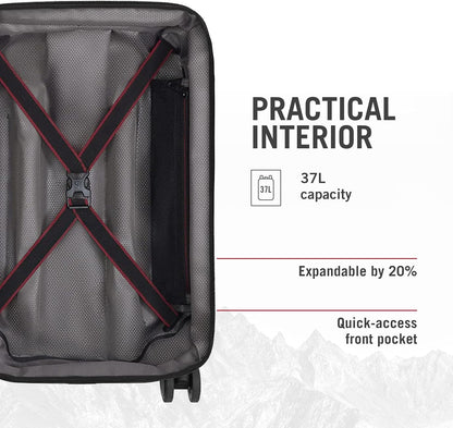Victorinox Spectra 3.0 Frequent Flyer Carry-On - Modern Hardside Carry-On Luggage - Rolling Suitcase with Spinner Wheels - Holds Travel Accessories - 37 Liters, Red