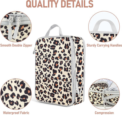 4-Piece Packing Cube Set - Lightweight Luggage Organizers for Travel, Vacation and Suitcases - Durable Accessories with Compression