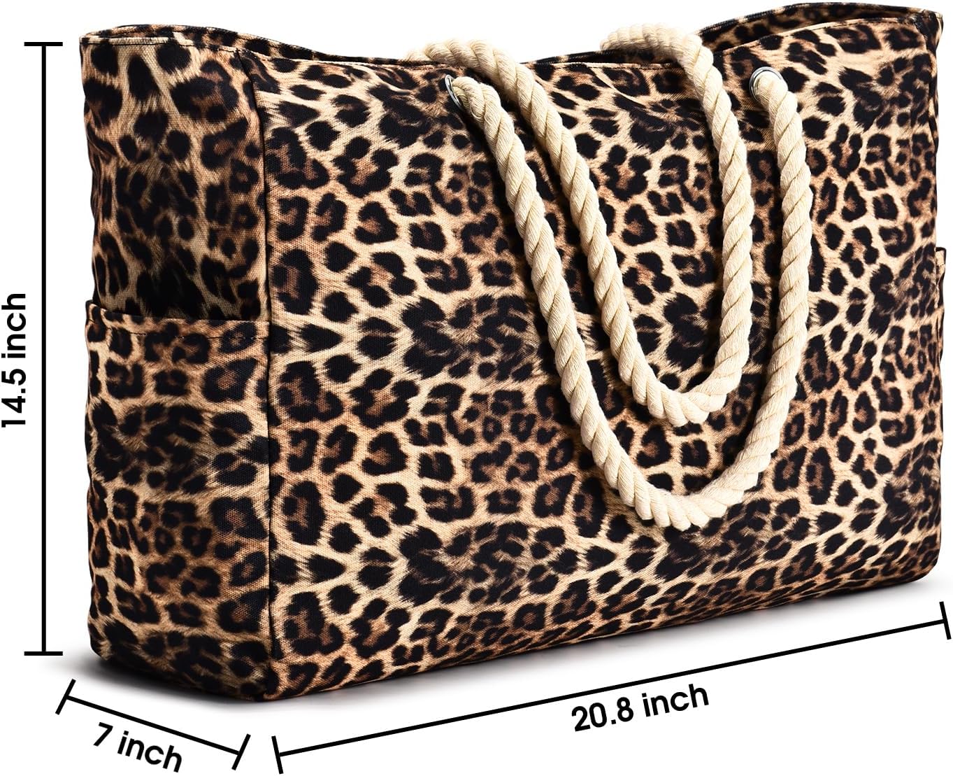 Becokan Beach Bags for Women Large Waterproof Beach Tote Bag Zipper Beach Bags Waterproof Sandproof Swim Pool Bag Large Tote