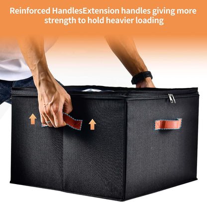 2 Pack Shoe Organizer for Closet, Fits up to 32 Pairs, Adjustable Dividers for Shoe Storage, Space-Saving Shoe Bins and Clear Top, Black