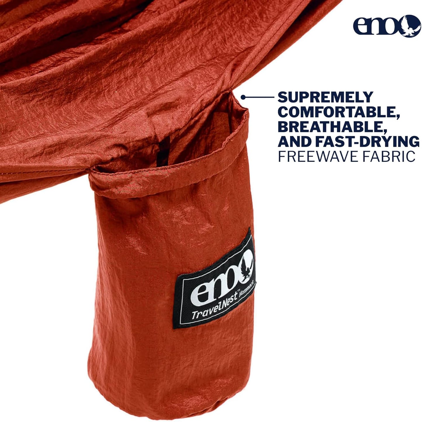 ENO TravelNest Hammock & Straps Combo - Portable Hiking and Camping Hammock with Straps Included - Travel Hammock for Camping, Hiking, Backpacking, a Festival, or The Beach + Straps Combo - Canyon