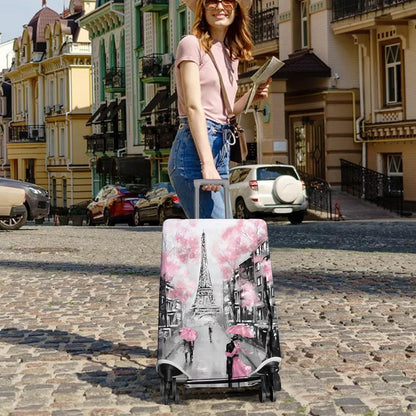 Travel Luggage Cover Suitcase Protector Fits 18-32 Inch Wheel Covers PatternedTravel Related Items Flower Luggage Protector Elastic XL