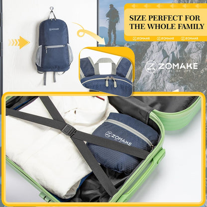 ZOMAKE Ultra Lightweight Hiking Backpack 20L - Packable Small Backpacks Water Resistant Daypack for Women Men(Royal Blue)