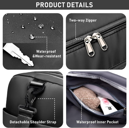 NPBAG Women Travel Duffel, Multi Functional Large Expandable Weekender Carry-on Tote, Gym Workout Overnight Bag, Mommy Hospital Bag for Labor and Delivery