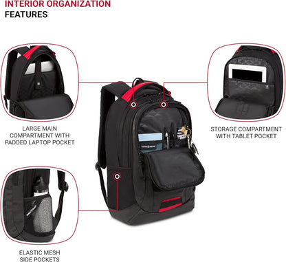 SwissGear Cecil 5505 Laptop Backpack, Camo Noir, 18-Inch