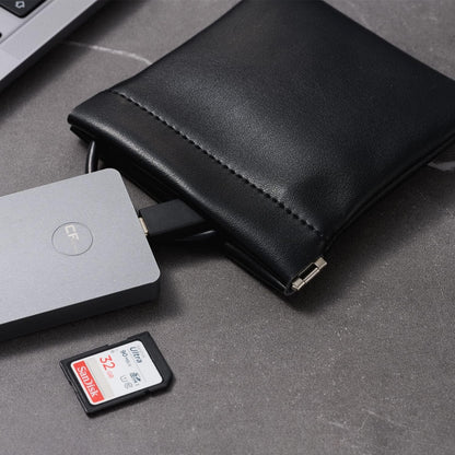 2 Pack PU Leather Slim Engagement Wedding Ring Pouch Leather Jewelry Pouch Christmas,Wedding Party Favor Gift Bag(Pearl White)