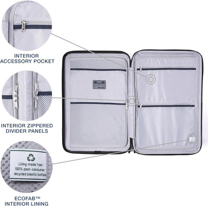Travelpro Maxlite Air V2 Hardside Expandable Checked Luggage, 8 Spinner Wheels, Lightweight Hard Shell Suitcase, TSA lock, Ensign Blue, Checked Medium 25-Inch