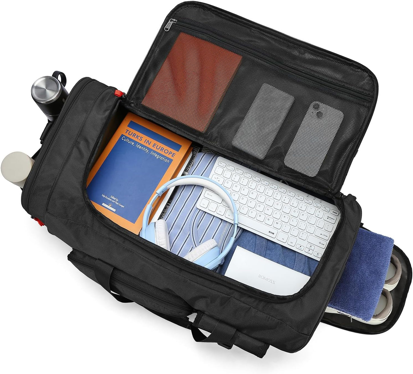 Lyweem Large Duffle Bag Backpack for Travel, 70L Heavy Duty Gym Duffel Bag with Shoes Compartment for Men & Women, Weekender Overnight Sports Backpack for Traveling