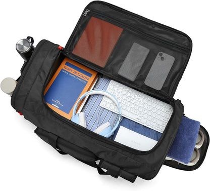 Lyweem Large Duffle Bag Backpack for Travel, 70L Heavy Duty Gym Duffel Bag with Shoes Compartment for Men & Women, Weekender Overnight Sports Backpack for Traveling