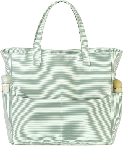 Beach Pool Bags Tote for Women Ladies Large Gym Tote Carry On Bag With Wet Compartment for Weekender Travel Waterproof