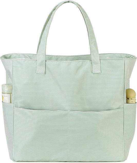 Beach Pool Bags Tote for Women Ladies Large Gym Tote Carry On Bag With Wet Compartment for Weekender Travel Waterproof