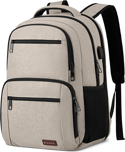 Backpack for Girls Women, School Backpack for Teen Boys, Lightweight Casual High School Bookbag, Daily-use Travel Laptop Backpack with USB Charging Port Fits 15.6 Inch Notebook