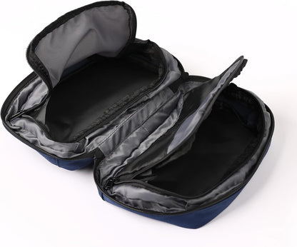 Toiletry Bag for Men & Women with 2 Reusable Bottles | Durable & Stylish Travel Toiletry Bag with Hanging Hook - Ample Storage Hanging Toiletry Bag