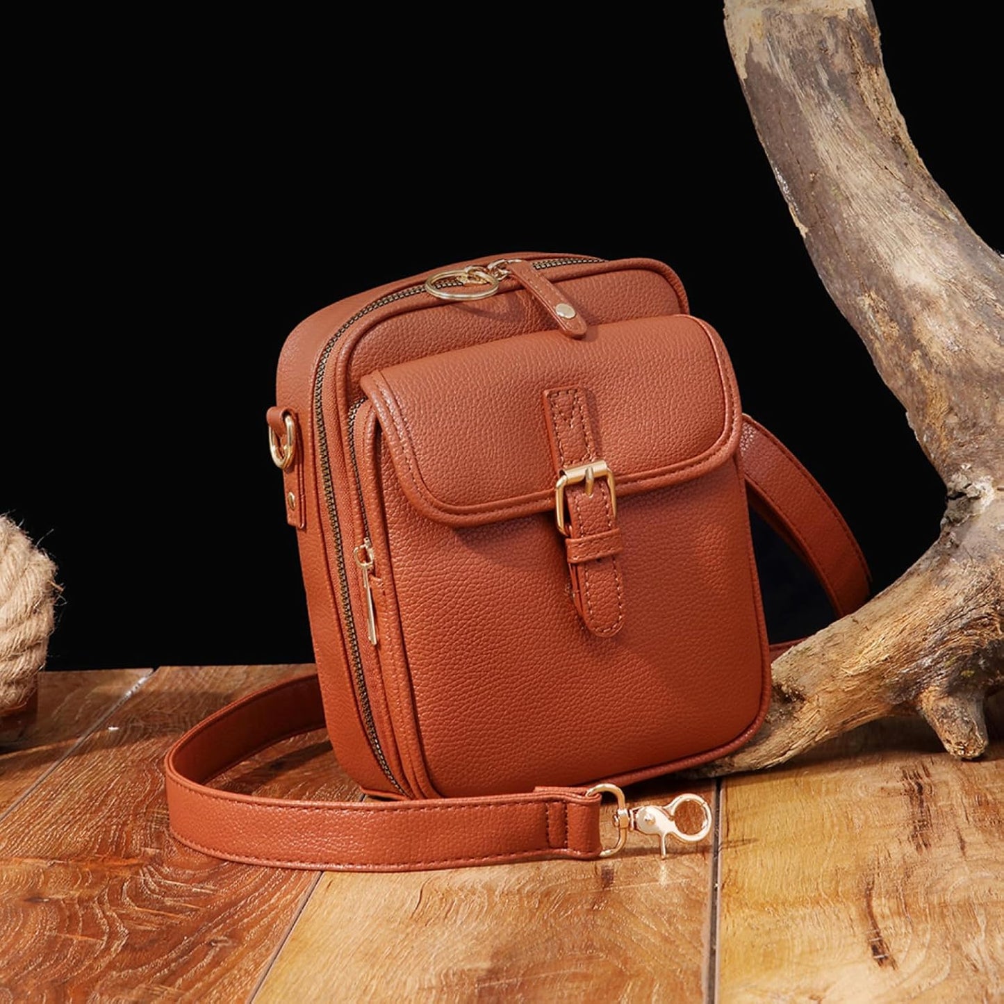 1060 Leather Crossbody Bags for Women Anti-Theft Vegan Purse with Card Slots, Travel Shoulder Bag, Waterproof Crossbody Purse