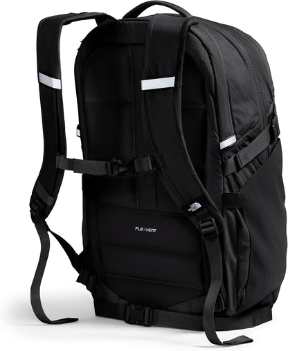 THE NORTH FACE Router Everyday Laptop Backpack | Daypack with Water Repellent Finish, 17" Laptop Sleeve, Reflective Details, TNF Black/TNF Black-NPF, One Size