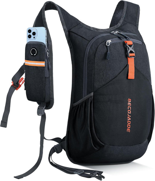 20L Small Hiking Backpack for Men Women Foldable Packable Back Pack Ultralight Hiking Daypack for Travel Camping Outdoor, Black