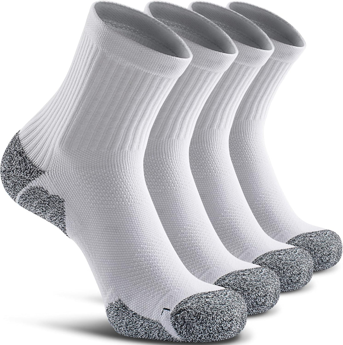 CWVLC Cushioned Compression Sport Quarter Socks for Men Women Youth