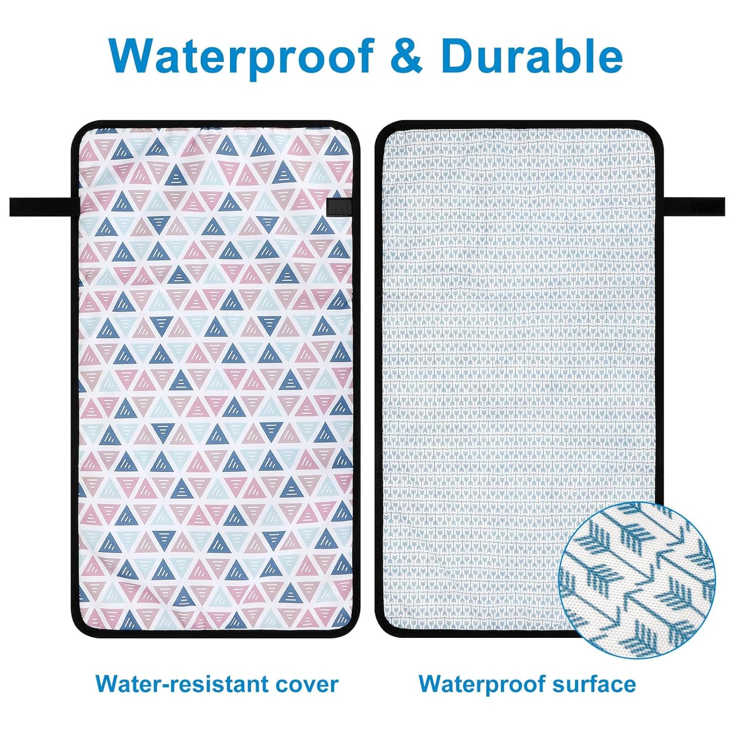 Accmor Portable Diaper Changing Pad, Waterproof Baby Changing Mat, Foldable Portable Travel Changing Pads for Baby, Triangle