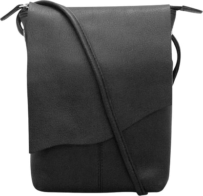 ili New York Leather Mini Sac Crossbody - Genuine Leather Crossbody Bags for Women with RFID Blocking, Adjustable Strap