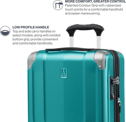 Travelpro Pathways 3 Hardside Expandable Luggage, 8 Spinner Wheels, Lightweight Hard Shell Suitcase, 3 Piece Set (21/25/28), Kayak