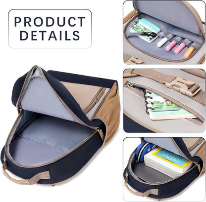 Lightweight Kids Backpack for School Kindergarten Elementary Backpacks for Boys Ages 6-8-10 (Brown Gray)