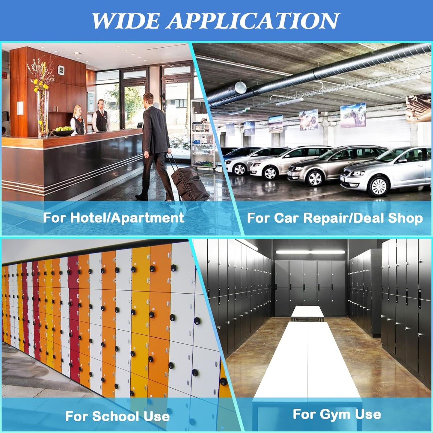 KYODOLED Electronic 60-Key Cabinet Wall-Mounted Digital Key Safe, Key Lock Box, Large Security Key Box for Keys Holder, Heavy-Duty Combination Lock Storage Box, 14.3'' X 12'' X3.94'' (Black, 60 Keys)