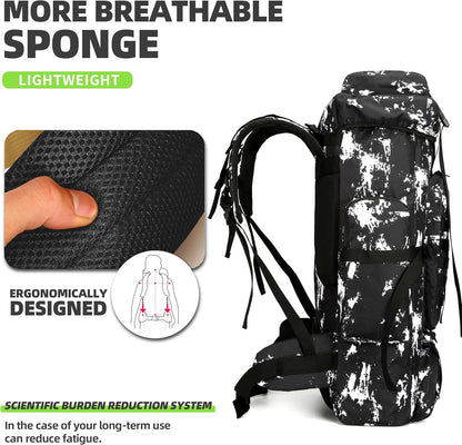 King'sGuard 70L Camping Hiking Backpack Tactical Backpack Military Molle Rucksack Backpack for Outdoor