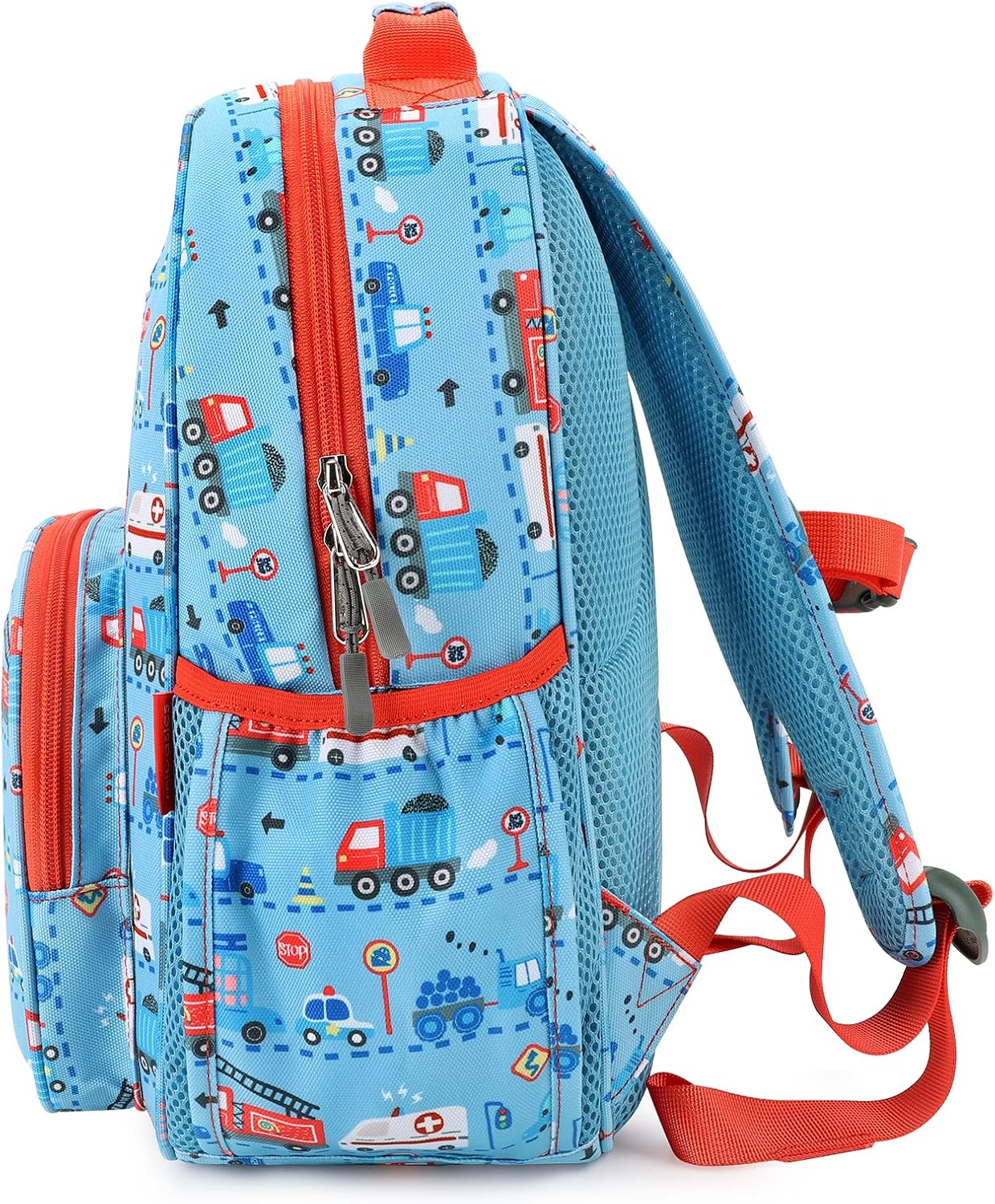 mibasies Boys Backpack 5-8: Lightweight Kids Backpacks Boys - Boy Bookbag for Elementary School - Car