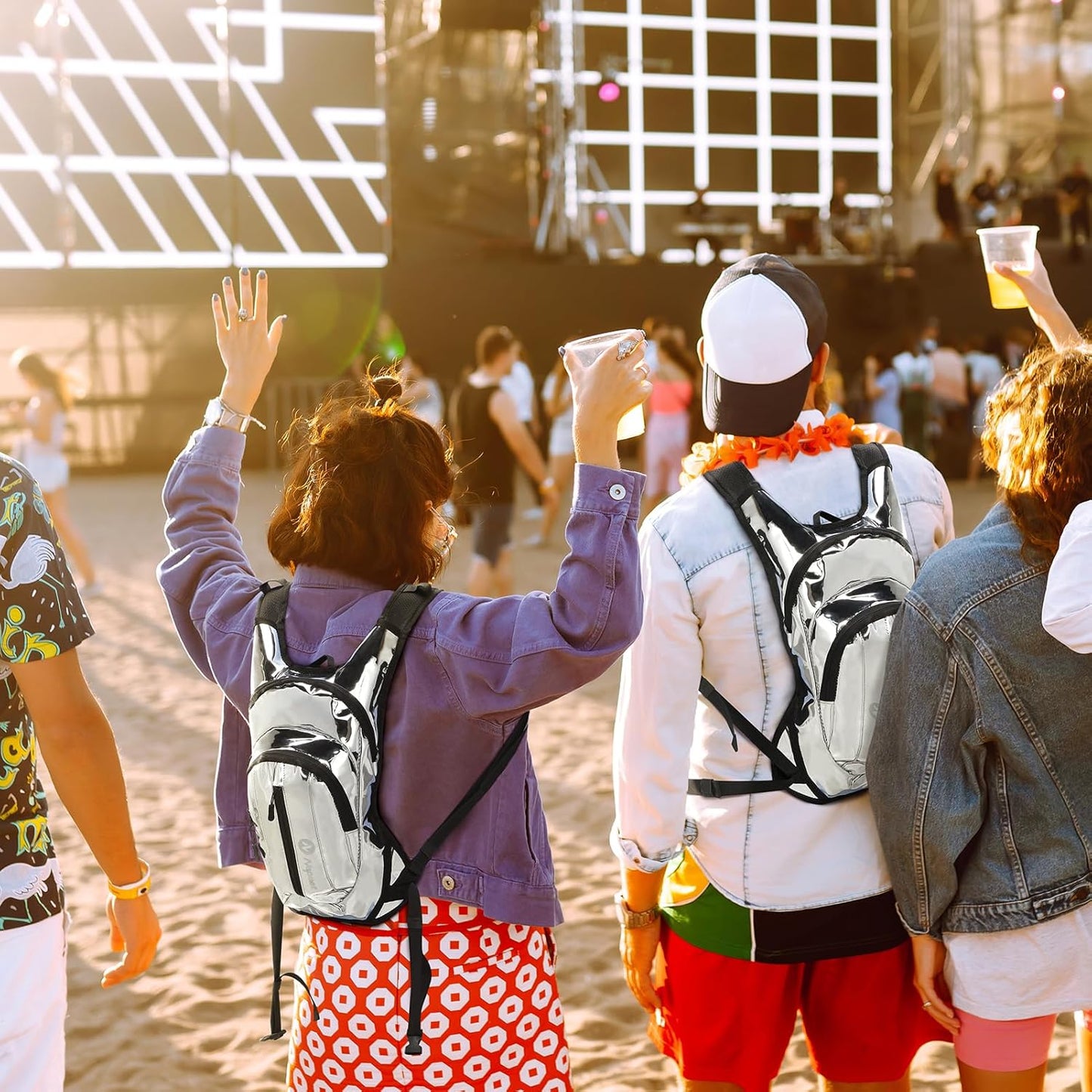 Nepest Hydration Pack Backpack for Women & Men, Lightweight Water Backpack with 2L Water Bladder for Hiking Cycling Running Biking