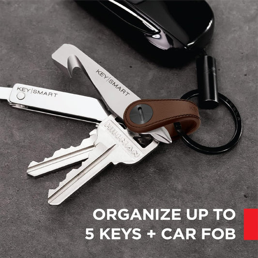 KeySmart Keychain Key Holder - Compact Key Organizer for Key Chain, EDC Key Chains, Key Ring Keychains