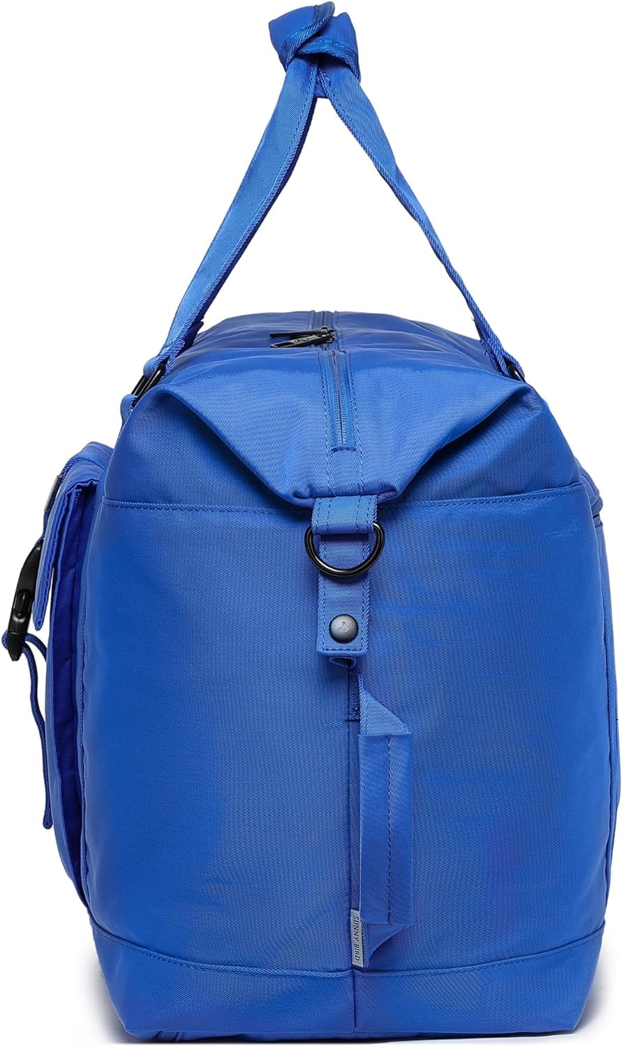 SUNNY BIRD Duffel with Utility Pouch, 40L Weekender Overnight Bag with Shoe Compartment for Travel and Sports (Blue)