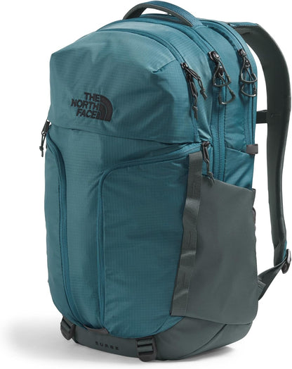THE NORTH FACE Surge Commuter Laptop Backpack | Daypack with Water Repellent Finish, 16" Laptop Sleeve, Reflective Details, Space/Anthracite Grey, One Size