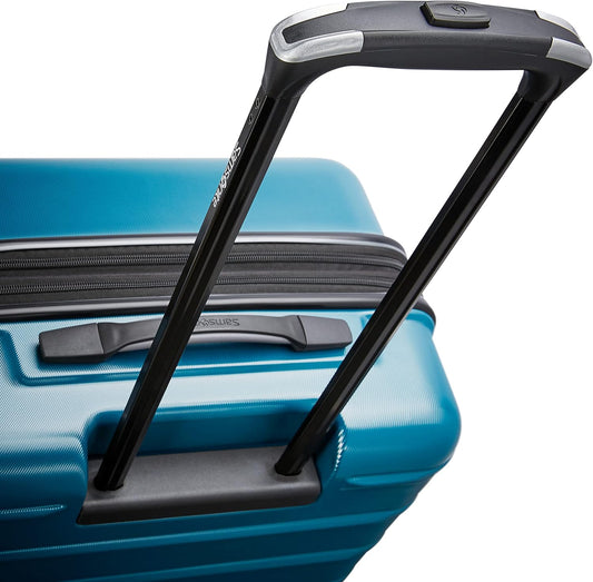 Samsonite Omni 2 Hardside Expandable Luggage with Spinner Wheels, 2-Piece Set (19/24), CARIBBEAN BLUE
