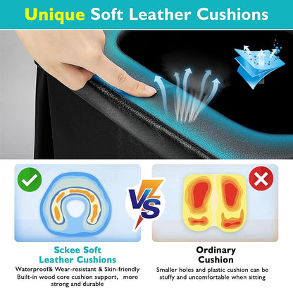 2025 Upgraded 16.5'' XL Portable Toilet for Adults,Tall Camping Toilet with Lid and Convenient Carry Bag, Portable Potty for Camping, Hiking, Car Travel,Truck, RV, Boating, Road Trips, Beach