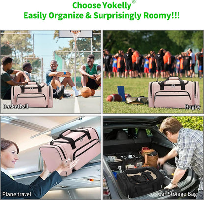 Sports Duffel Bag 20 inch for Travel Gym - Pink