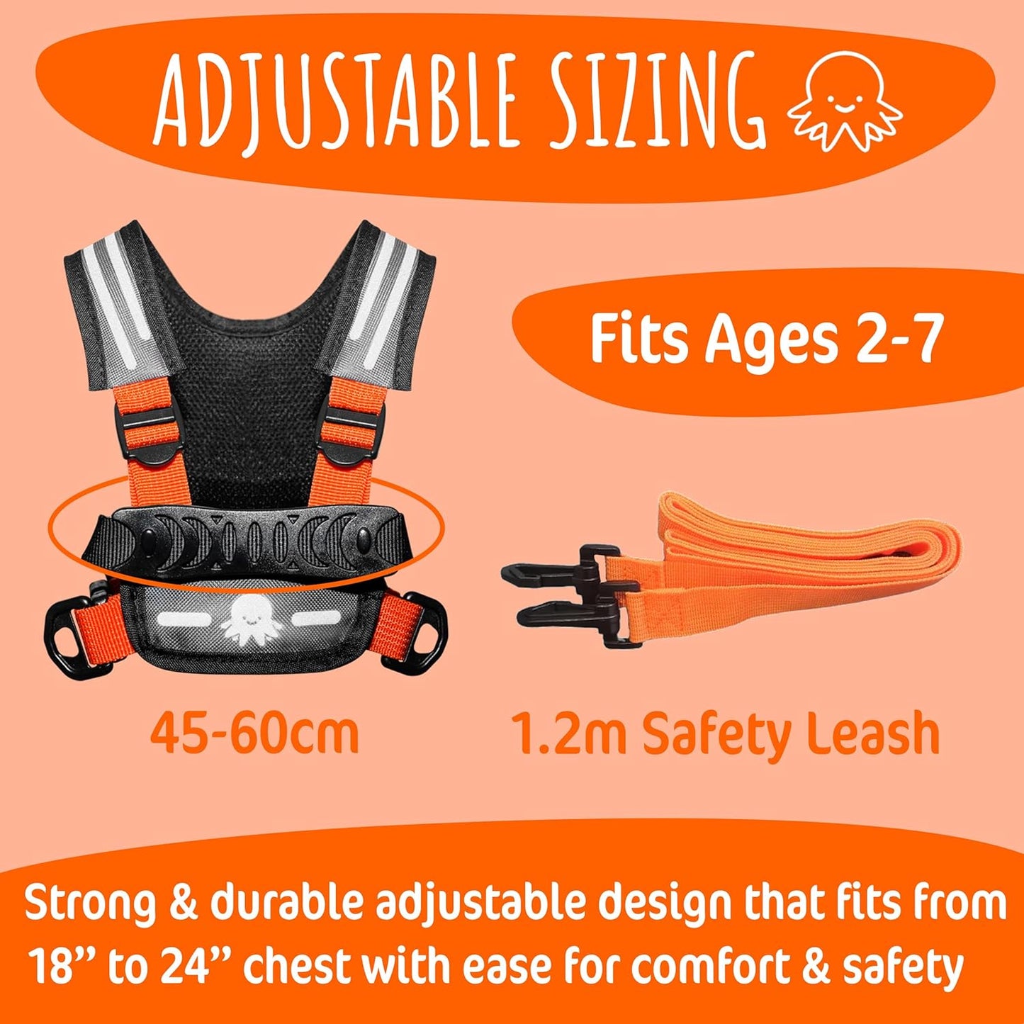 Hobble De Hoo Child Safety Harness | Premium Adjustable Toddler & Kids Harness Ages 2–7 | Autism Support