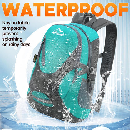 sunhiker Small Cycling Hiking Backpack Water Resistant Travel Backpack Lightweight Daypack M0714 (Aqua Green)