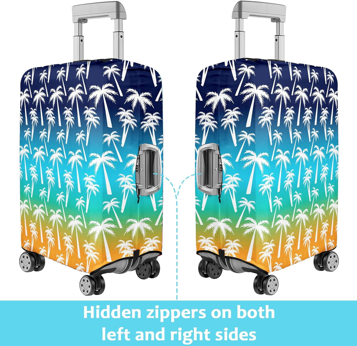 Luggage Cover for Suitcase Elastic Suitcase Cover Protector, Carry On Luggage Sleeve Anti Scratch Travel Essentials Suitcase Protector Fits 20-22