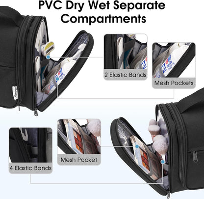 Narwey Hanging Toiletry Bag for Women Travel Makeup Bag Organizer Toiletries Bag for Cosmetics Essentials Accessories